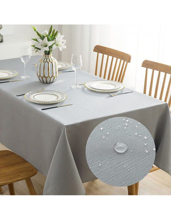  popular polyester bar cloth waterproof thickened household dining table cloth wash free dust-proof tea table cloth factory direct sales 