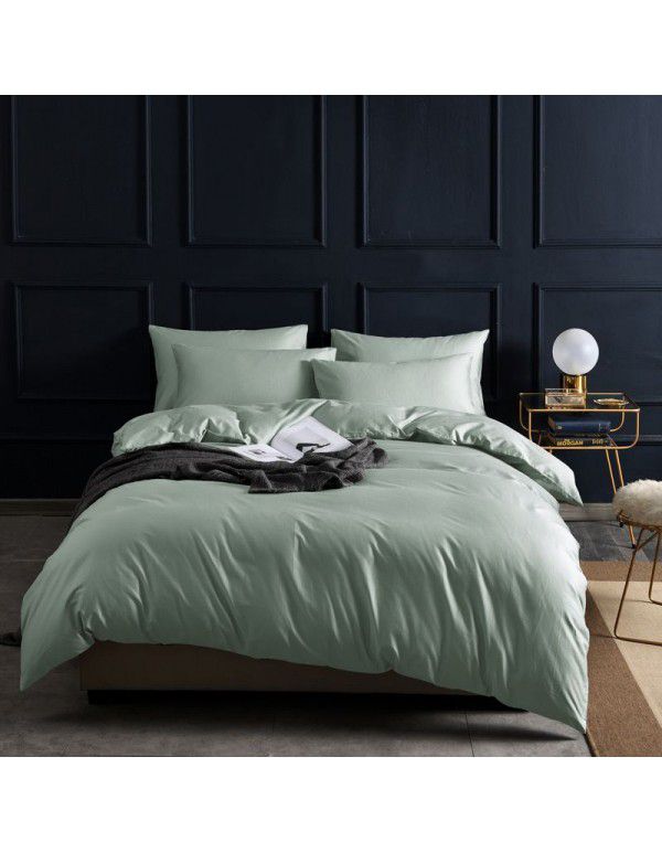 100 cotton 60 thread count long staple cotton four piece set pure cotton bed sheet quilt cover fitted sheet three piece set bedding 4 