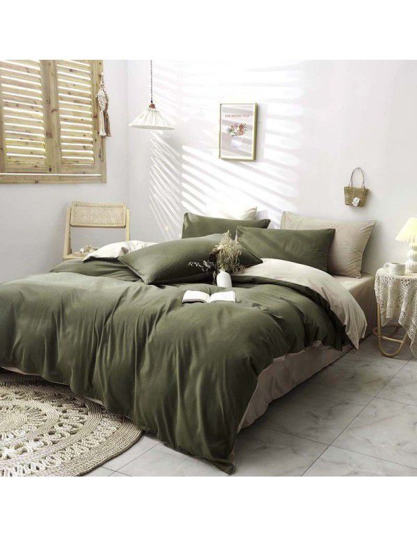  cross border foreign trade home textile three piece quilt cover, Japanese Simmons protective cover, four piece set 