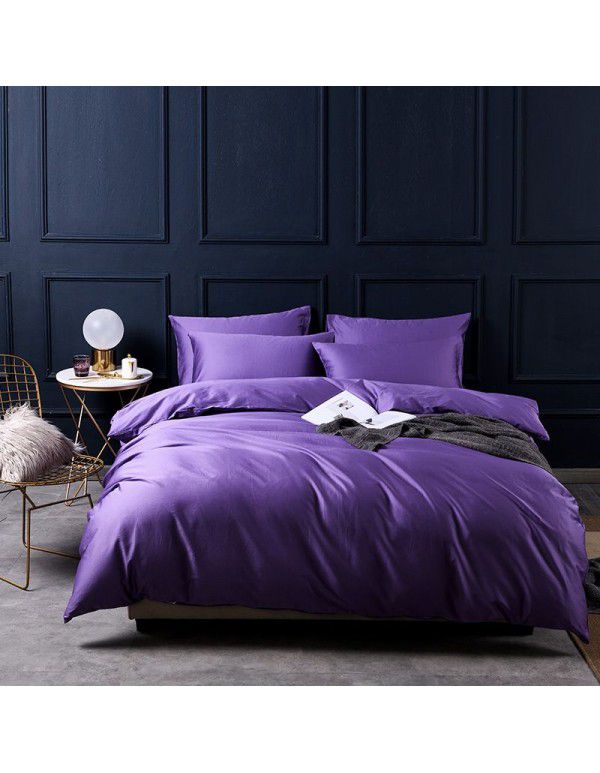 100 cotton 60 thread count long staple cotton four piece set pure cotton bed sheet quilt cover fitted sheet three piece set bedding 4 