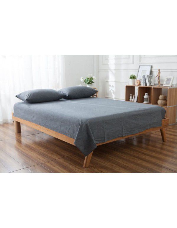 Washed cotton quilt sheet home textile cotton double bed sheet student dormitory single home textile bedding 