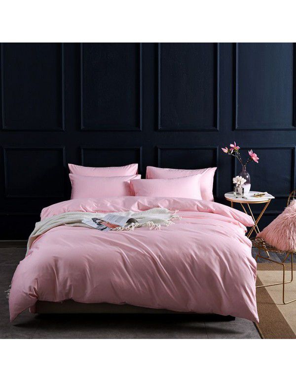 100 cotton 60 thread count long staple cotton four piece set pure cotton bed sheet quilt cover fitted sheet three piece set bedding 4 