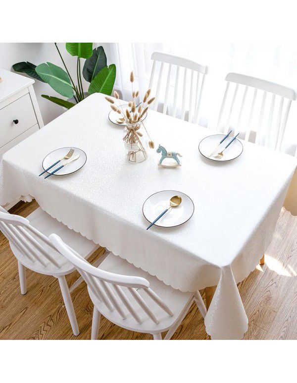 Cross border distribution of European style waterproof tablecloth, anti scalding, anti oil, no washing tablecloth, household tablecloth, rectangular tea table tablecloth 
