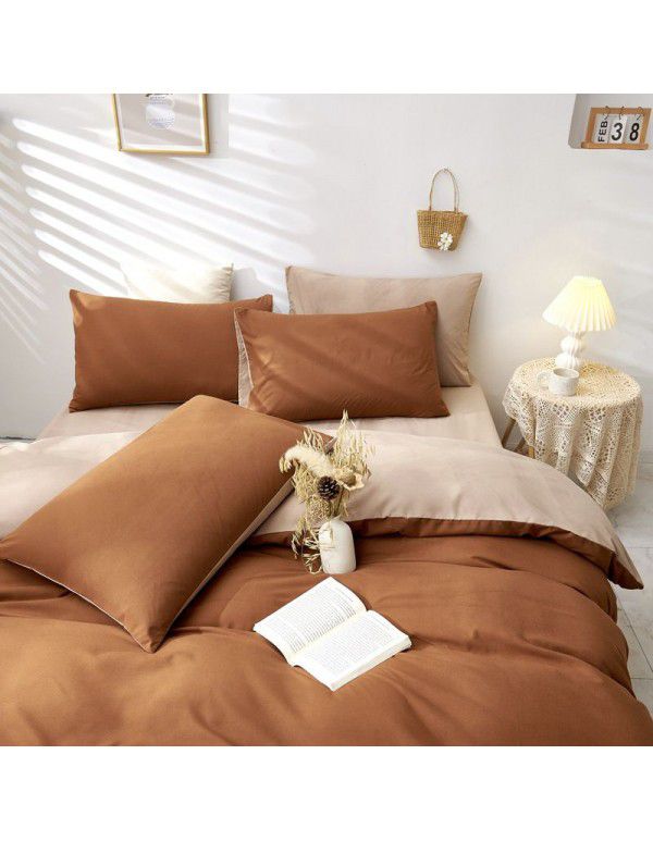  cross border foreign trade home textile three piece quilt cover, Japanese Simmons protective cover, four piece set 