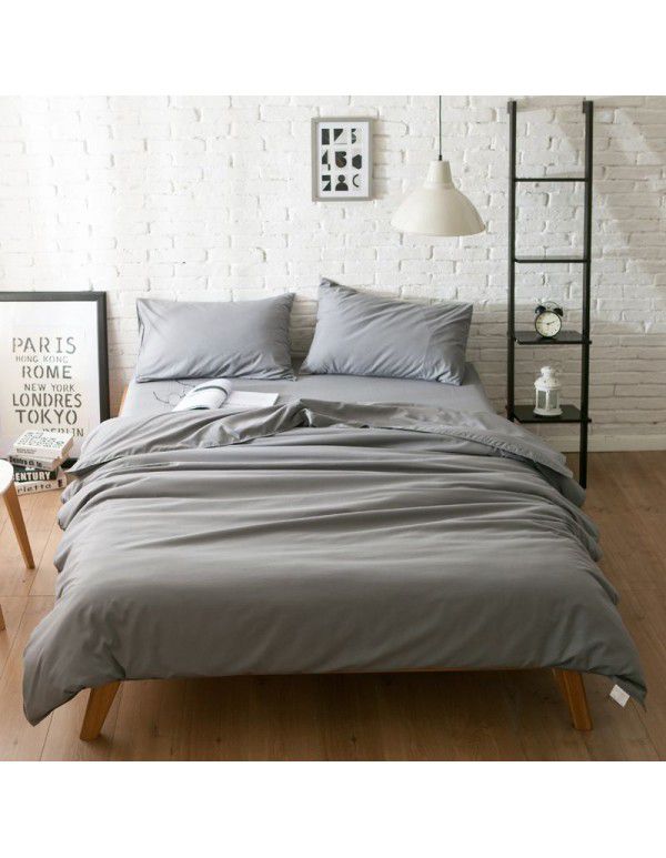  cross border trade small batch quilt cover three piece set Japanese fitted sheet four piece set 