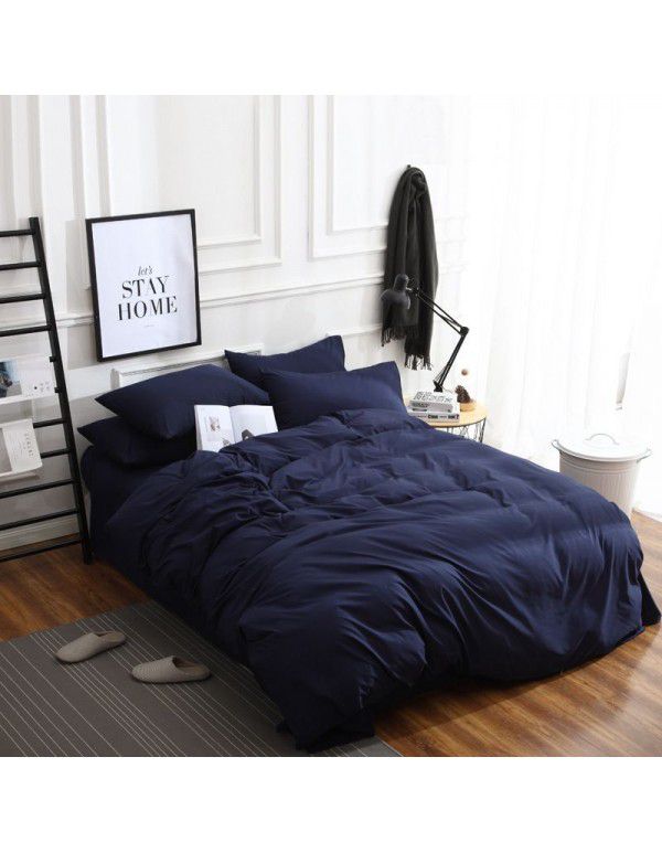  cross border trade small batch quilt cover three piece set Japanese fitted sheet four piece set 