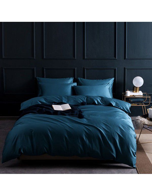 100 cotton 60 thread count long staple cotton four piece set pure cotton bed sheet quilt cover fitted sheet three piece set bedding 4 