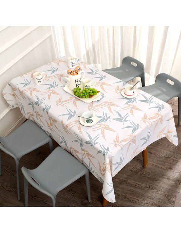 Nordic tablecloth household waterproof oil proof disposable PVC net red tablecloth desk ins student tea table mat t 