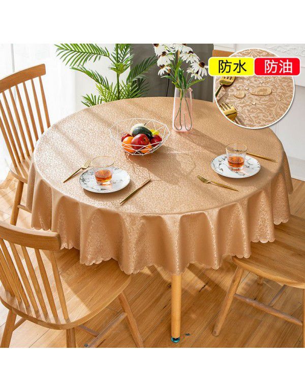 European style waterproof, oil proof, hot proof and wash free tablecloth 