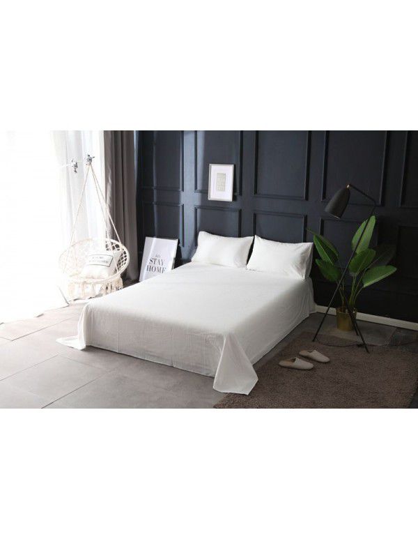 Washed cotton quilt sheet home textile cotton double bed sheet student dormitory single home textile bedding 