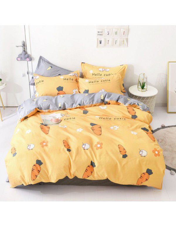 Three piece Bedding Set Gift Aloe Cotton Bedding Sheet Quilt Cover Four piece Bedding Sheet Set One piece Issued to Manufacturer Wholesale
