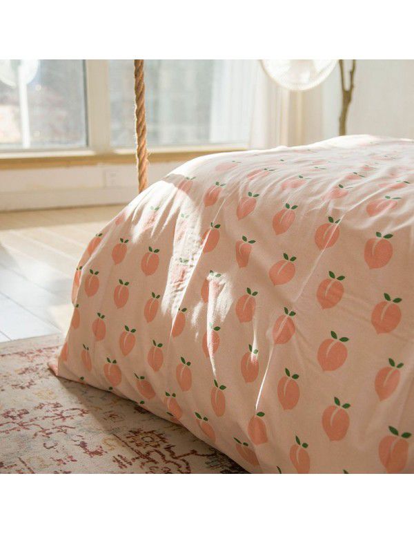 Bedding sheet, single piece, pure cotton quilt cover, 1.5m1.8m, student dormitory bedding