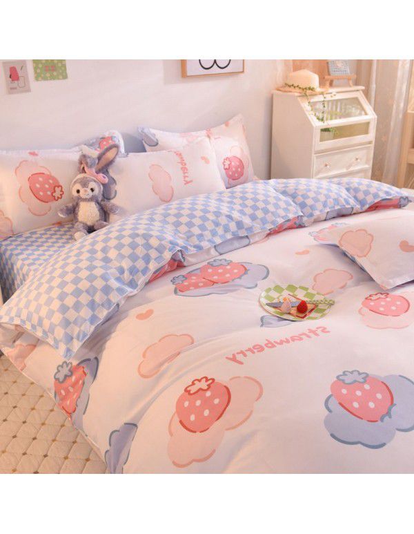 Three piece Bedding Set Gift Aloe Cotton Bedding Sheet Quilt Cover Four piece Bedding Sheet Set One piece Issued to Manufacturer Wholesale