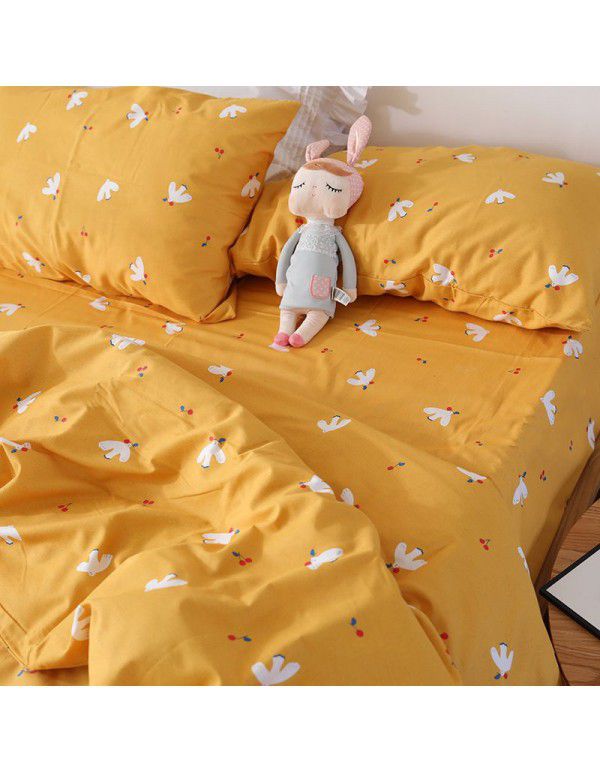 Bedding sheet, single piece, pure cotton quilt cover, 1.5m1.8m, student dormitory bedding