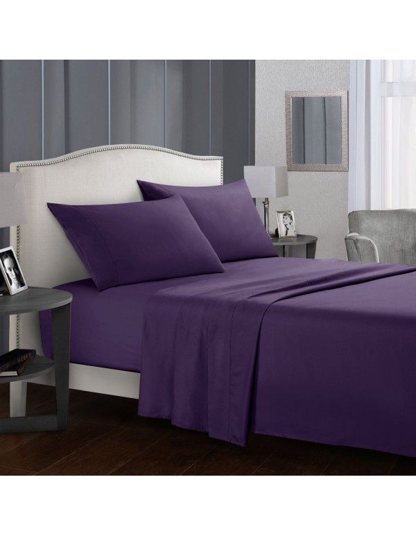Victoria Europe cross-border home textile Amazon ebay bed sheet fitted sheet foreign trade four piece bedsheetset pillowcase