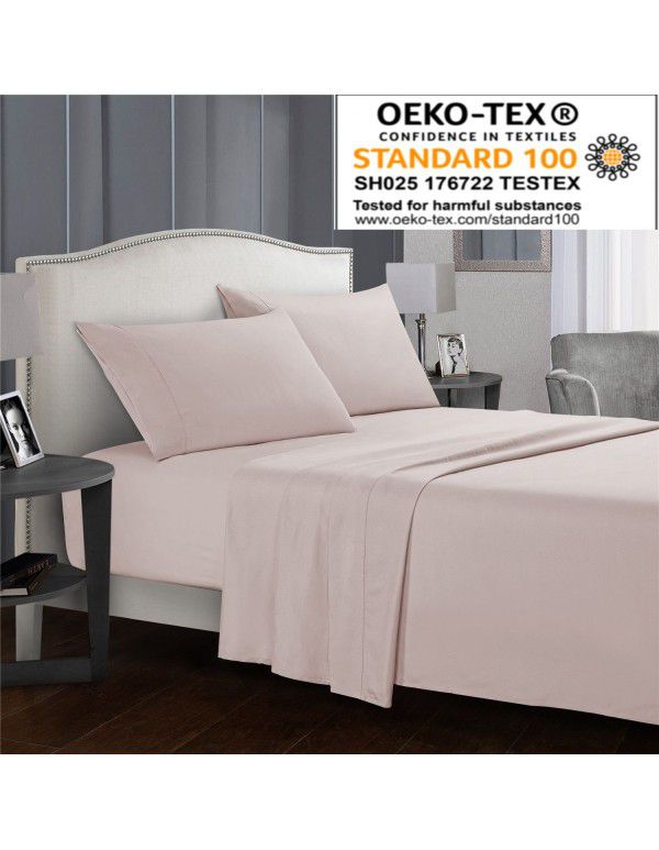 Victoria Europe cross-border home textile Amazon ebay bed sheet fitted sheet foreign trade four piece bedsheetset pillowcase