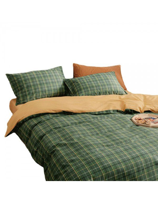 Foreign Trade Home Textile Bedding Three Piece All Cotton Explosives Amazon duvetcover Pure Cotton Printing Duvet Cover Set