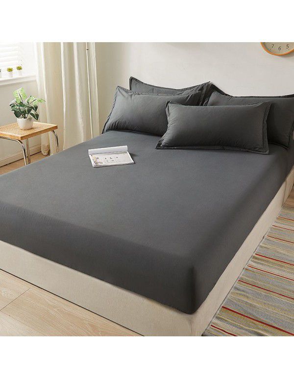Pure cotton fitted sheet One piece cotton dust-proof bedspread heightening Simmons mattress All inclusive protective cover 1.8m sheet