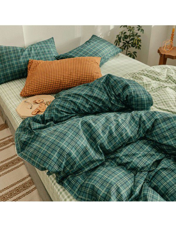 Foreign Trade Home Textile Bedding Three Piece All Cotton Explosives Amazon duvetcover Pure Cotton Printing Duvet Cover Set