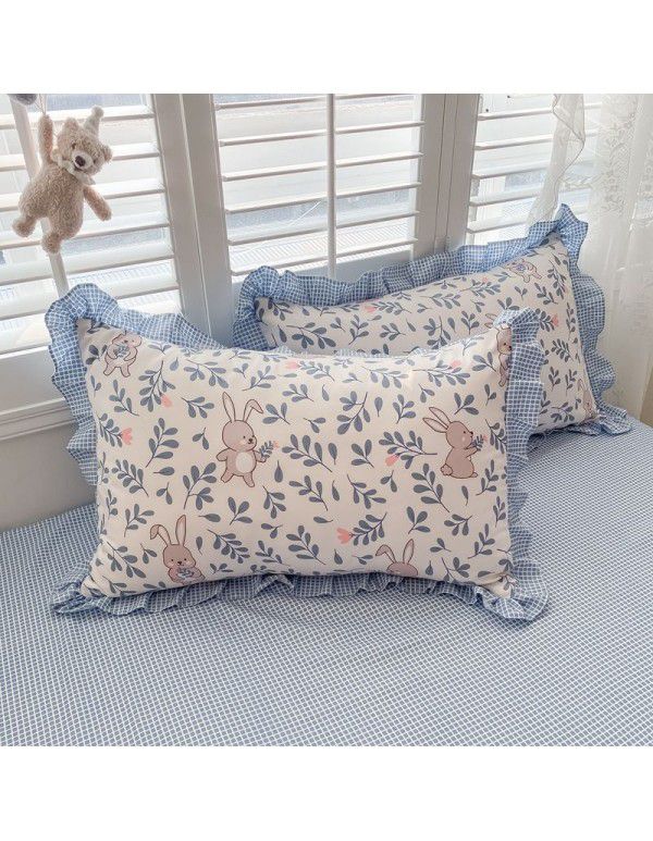  New Bed Cover Lace Roughing Four piece Set Washable Cotton Machine Washable Bedclothes Direct Sales