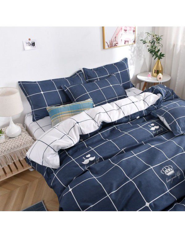 Three piece Bedding Set Gift Aloe Cotton Bedding Sheet Quilt Cover Four piece Bedding Sheet Set One piece Issued to Manufacturer Wholesale