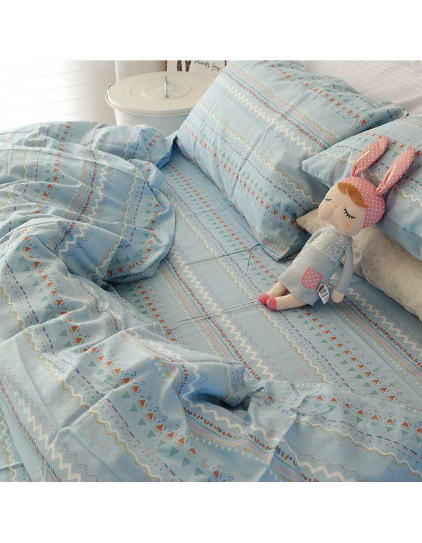 Bedding sheet, single piece, pure cotton quilt cover, 1.5m1.8m, student dormitory bedding