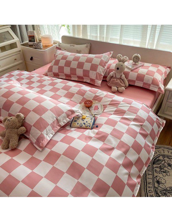 Three piece Bedding Set Gift Aloe Cotton Bedding Sheet Quilt Cover Four piece Bedding Sheet Set One piece Issued to Manufacturer Wholesale