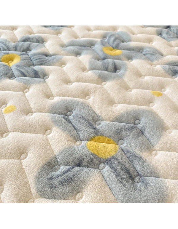Autumn and winter new class A milk velvet fitted sheet, soybean antibacterial cotton clip thickened bedspread, Farai velvet warm protective cover