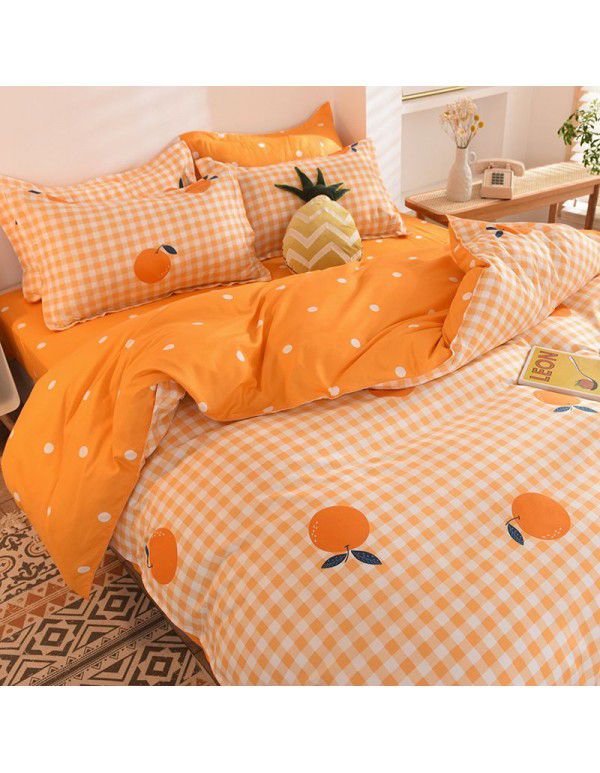 Three piece Bedding Set Gift Aloe Cotton Bedding Sheet Quilt Cover Four piece Bedding Sheet Set One piece Issued to Manufacturer Wholesale