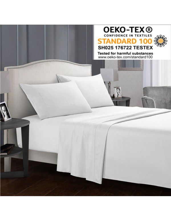 Victoria Europe cross-border home textile Amazon ebay bed sheet fitted sheet foreign trade four piece bedsheetset pillowcase