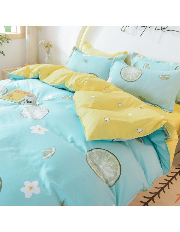 Three piece Bedding Set Gift Aloe Cotton Bedding Sheet Quilt Cover Four piece Bedding Sheet Set One piece Issued to Manufacturer Wholesale