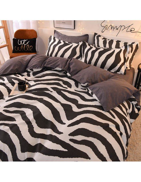 Three piece Bedding Set Gift Aloe Cotton Bedding Sheet Quilt Cover Four piece Bedding Sheet Set One piece Issued to Manufacturer Wholesale