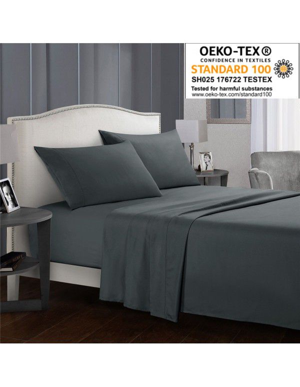 Victoria Europe cross-border home textile Amazon ebay bed sheet fitted sheet foreign trade four piece bedsheetset pillowcase