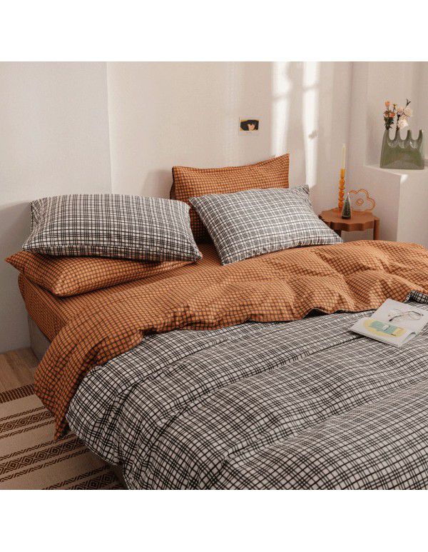 Foreign Trade Home Textile Bedding Three Piece All Cotton Explosives Amazon duvetcover Pure Cotton Printing Duvet Cover Set