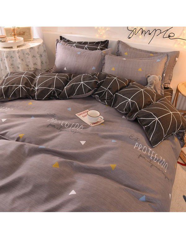 Three piece Bedding Set Gift Aloe Cotton Bedding Sheet Quilt Cover Four piece Bedding Sheet Set One piece Issued to Manufacturer Wholesale