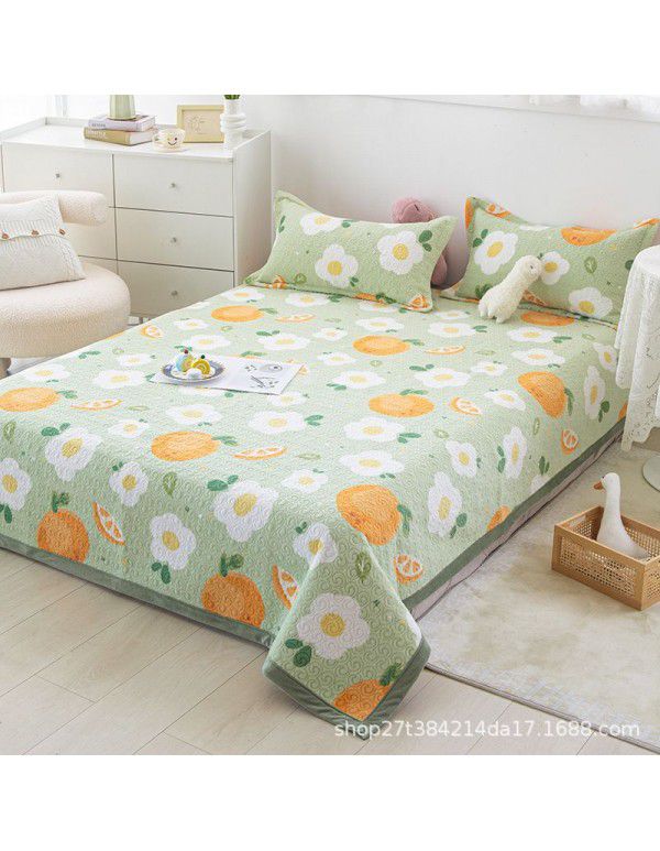 New Milk Pile Bed Cover Three piece Student Dormitory Mattress Blanket Multi functional Non slip Cushion Right Angle Tatami