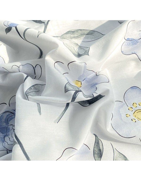 [Super factory] Manufacturer wholesale 2022 pure cotton four piece set Xiains style cotton skin friendly sheet four piece set