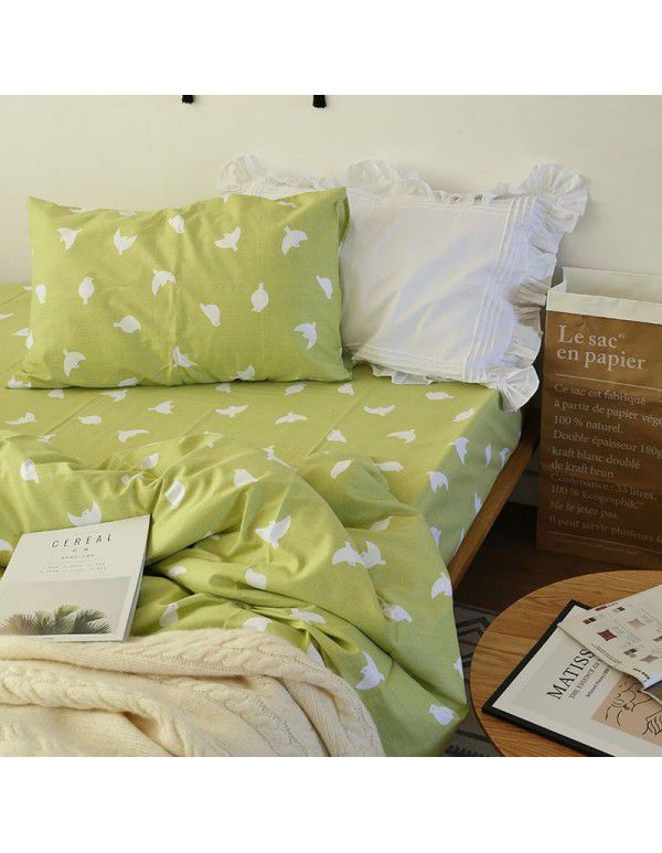 Bedding sheet, single piece, pure cotton quilt cover, 1.5m1.8m, student dormitory bedding