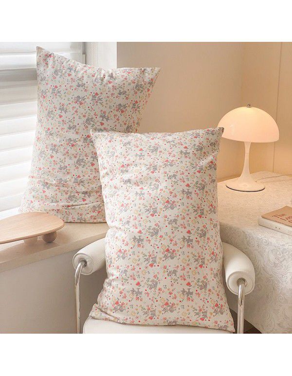 Live broadcast agent ins small fresh four piece pure cotton cotton 40 small flower single double bed single set wholesale