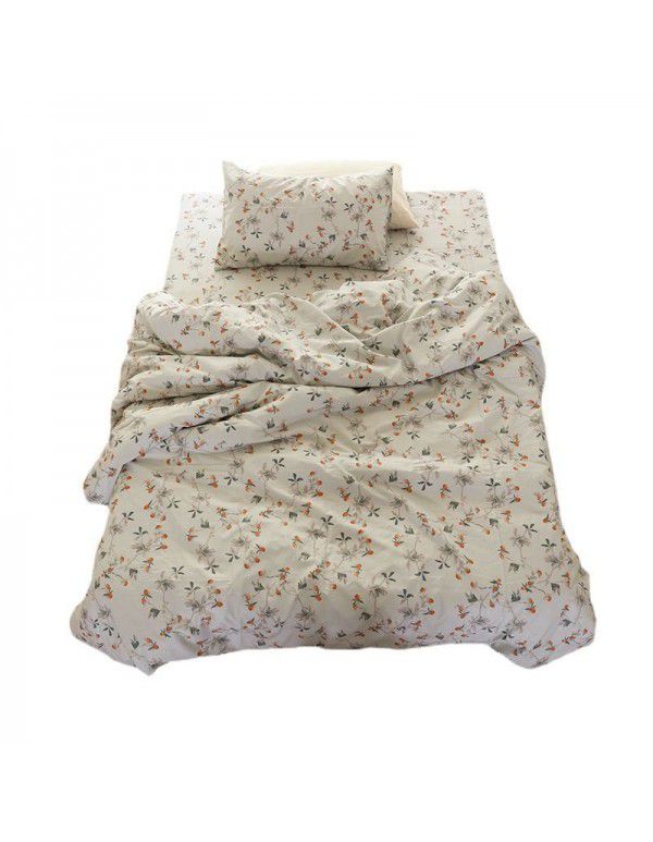 Bedding sheet, single piece, pure cotton quilt cover, 1.5m1.8m, student dormitory bedding