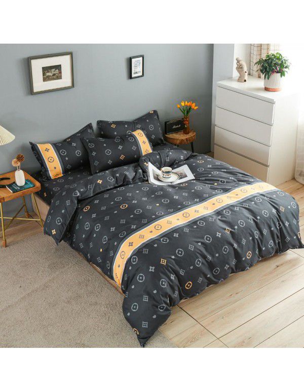 Wholesale thickened and brushed four piece sets of student dormitory three piece sets of spring, autumn and winter single sheets, quilt covers and bedding