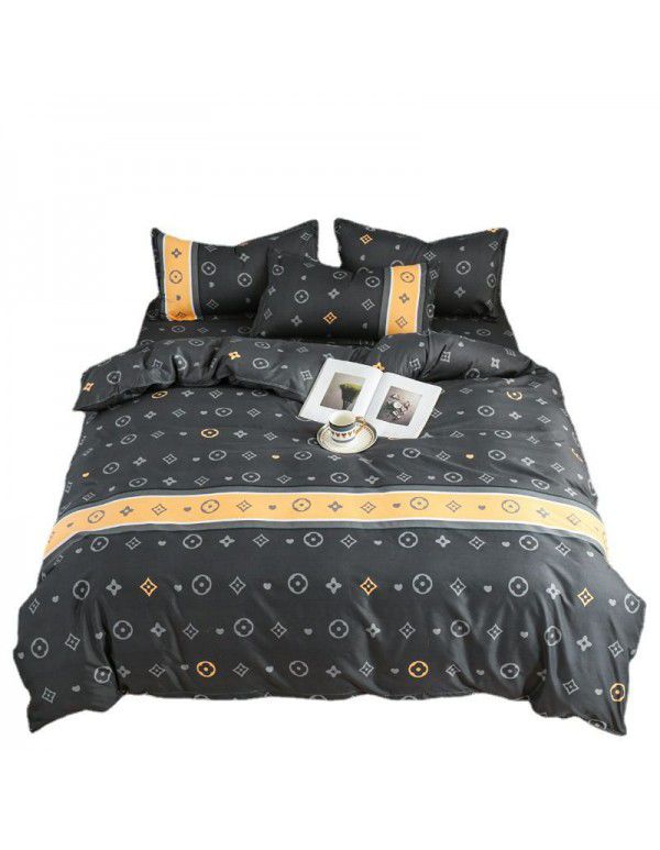 Wholesale thickened and brushed four piece sets of student dormitory three piece sets of spring, autumn and winter single sheets, quilt covers and bedding