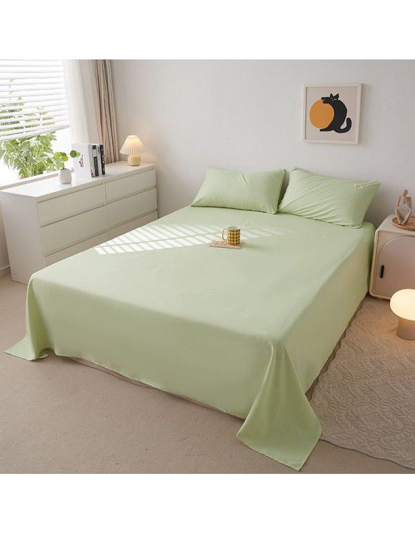 New Waffle simple solid color four piece single double bed sheet quilt cover four piece fitted sheet set three piece set wholesale