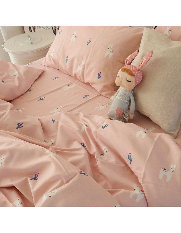 Bedding sheet, single piece, pure cotton quilt cover, 1.5m1.8m, student dormitory bedding