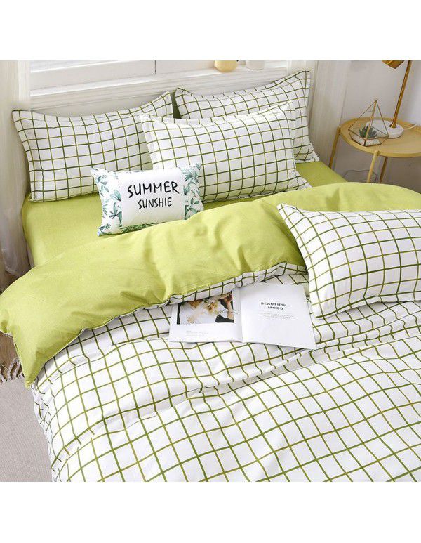 Three piece Bedding Set Gift Aloe Cotton Bedding Sheet Quilt Cover Four piece Bedding Sheet Set One piece Issued to Manufacturer Wholesale