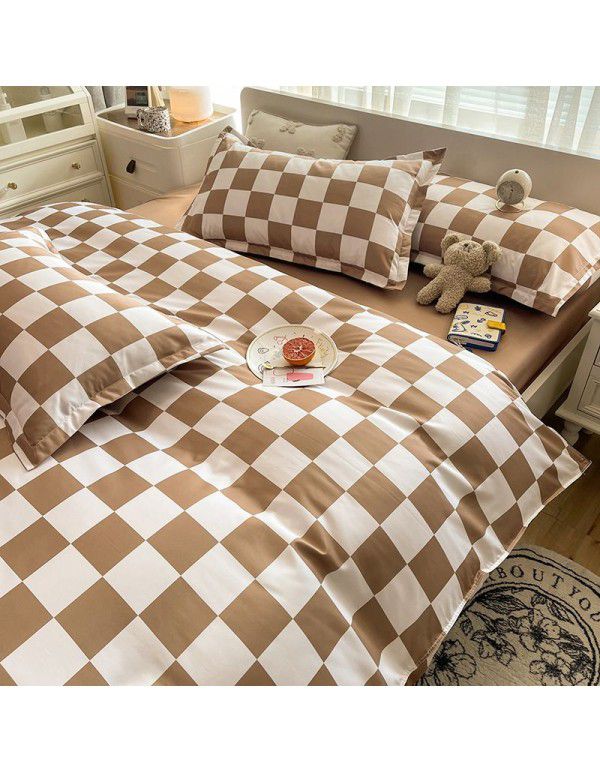 Three piece Bedding Set Gift Aloe Cotton Bedding Sheet Quilt Cover Four piece Bedding Sheet Set One piece Issued to Manufacturer Wholesale