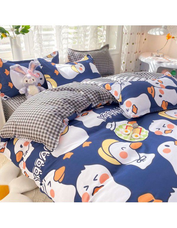 Three piece Bedding Set Gift Aloe Cotton Bedding Sheet Quilt Cover Four piece Bedding Sheet Set One piece Issued to Manufacturer Wholesale