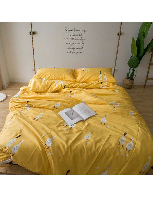 Bedding sheet, single piece, pure cotton quilt cover, 1.5m1.8m, student dormitory bedding