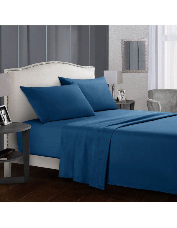 Victoria Europe cross-border home textile Amazon ebay bed sheet fitted sheet foreign trade four piece bedsheetset pillowcase