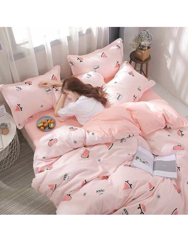 Three piece Bedding Set Gift Aloe Cotton Bedding Sheet Quilt Cover Four piece Bedding Sheet Set One piece Issued to Manufacturer Wholesale